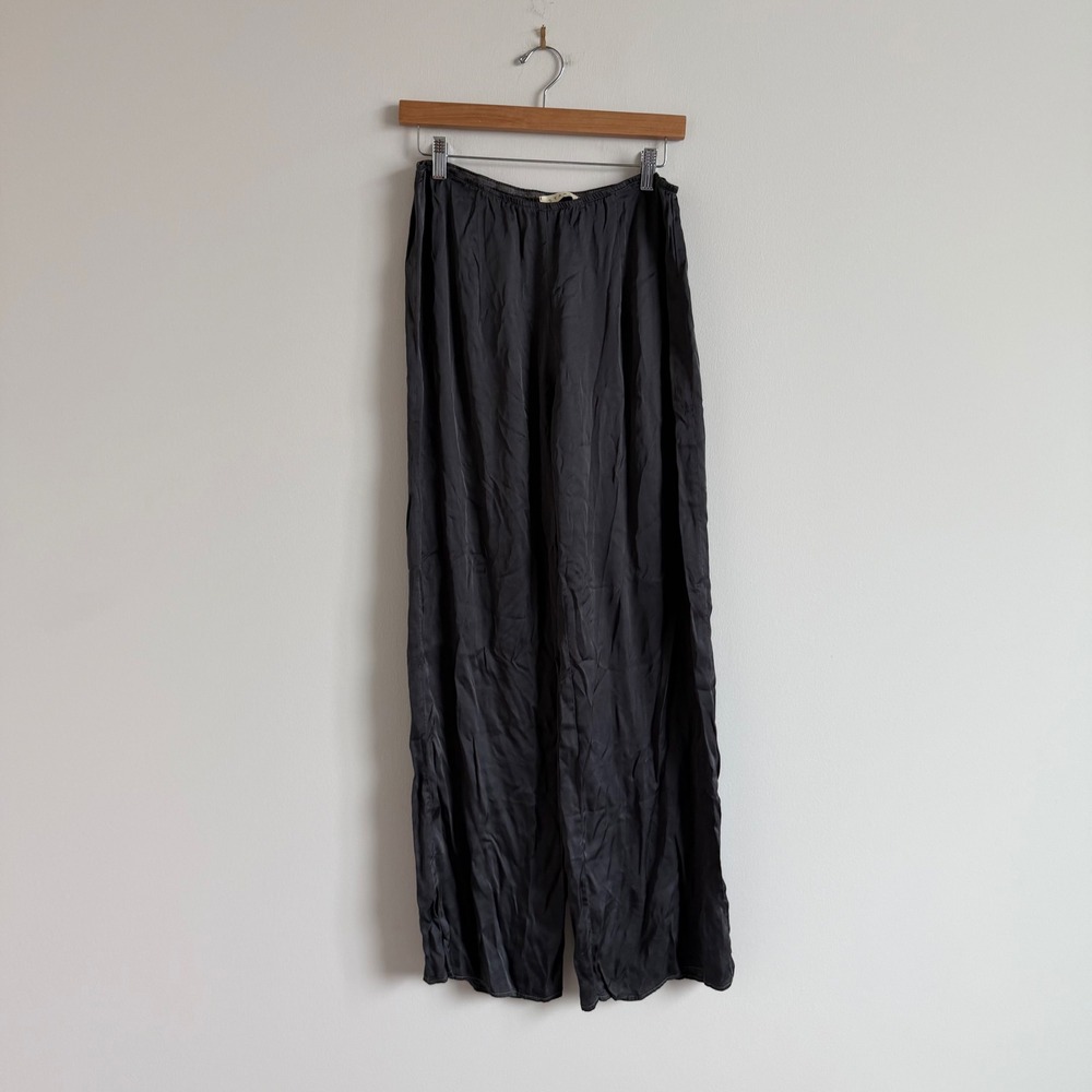 Stark X‎ Dark Grey Satin Low Rise Pull On Pants Size Medium